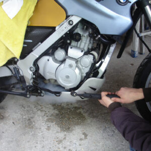 Motorradreinigung